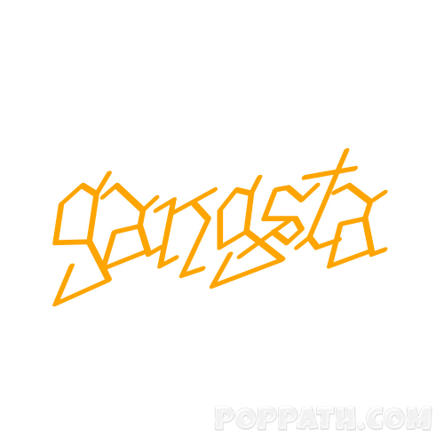 500x500 How To Draw Graffiti Word Art Gangsta Pop Path