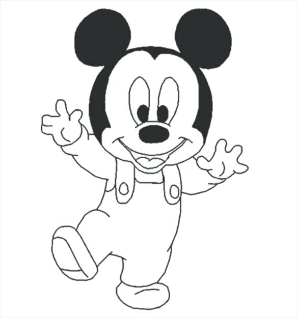 585x625 Coloring Pages Mickey Mickey Friends Coloring