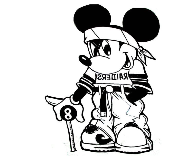 Gangsta Mickey Mouse Drawing | Free download on ClipArtMag