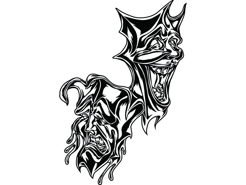 798x600 happy sad masks laugh now cry later clown face gangster etsy