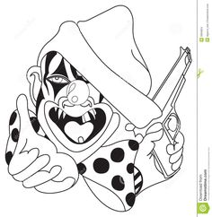 236x242 Best Clown Tattoo Drawings Images Clown Tattoo, Tattoo