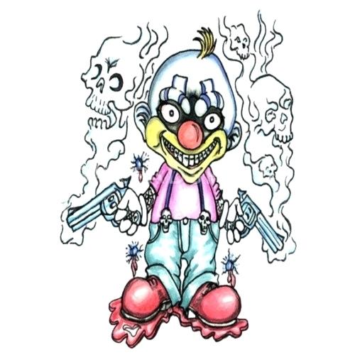 500x500 Gangster Clown Drawing Sad Gangster Clown Drawings