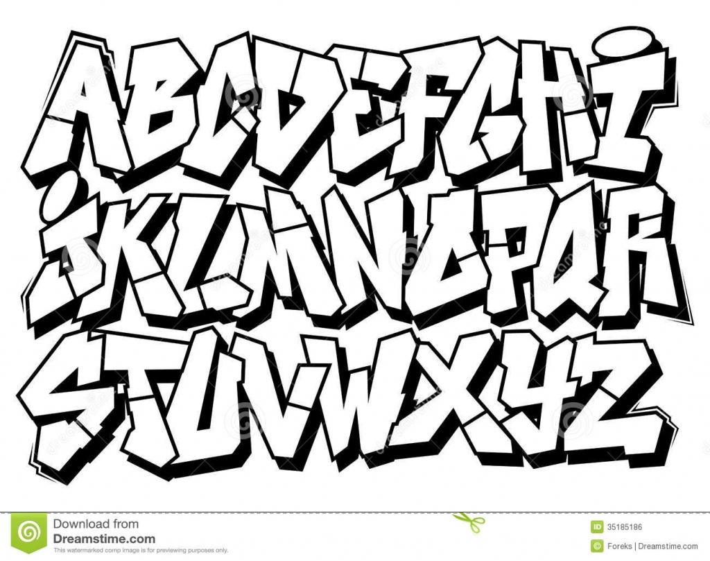 1024x809 Letters Drawing Gangster For Free Download