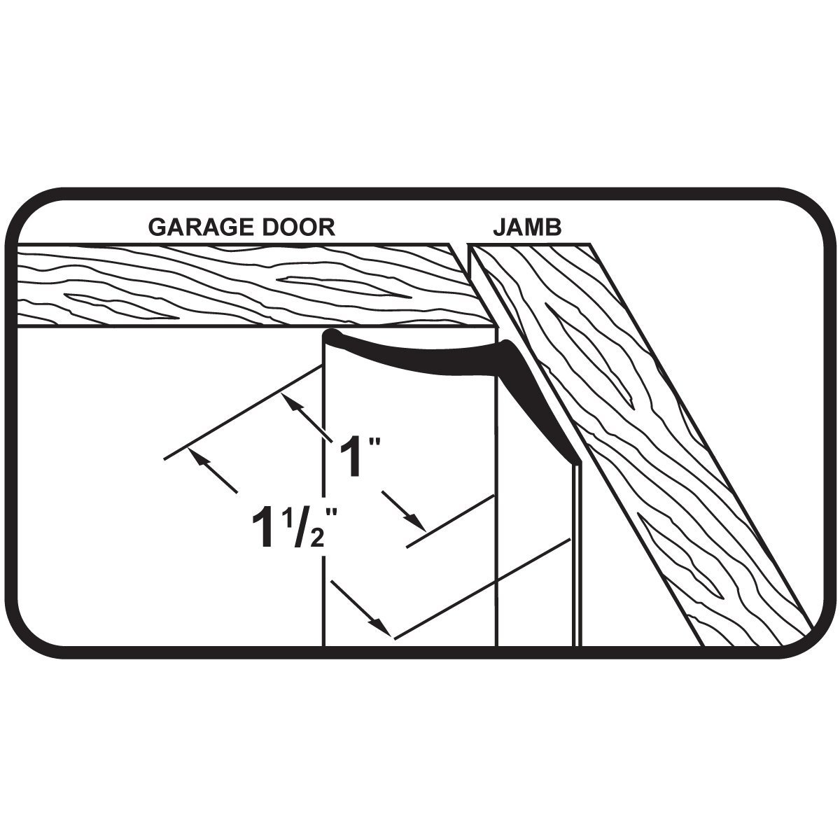 1200x1200 Garage Door Seal Homeware Buy Online