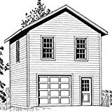 160x160 Garage Plans Two Car, Two Story Garage With Apartment