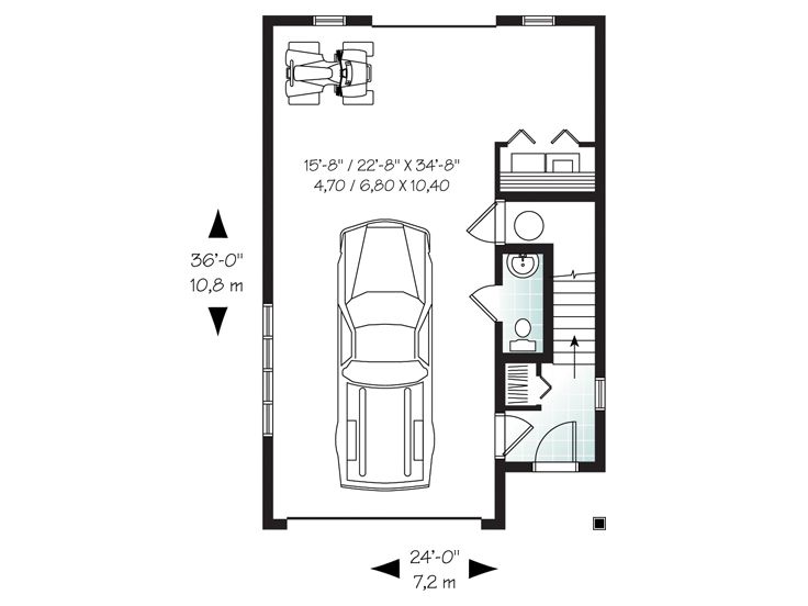 736x552 Garage Apartment Plans Carriage House Plan And Single Car Garage