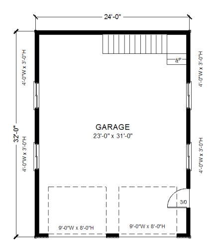 432x503 Garage Plans