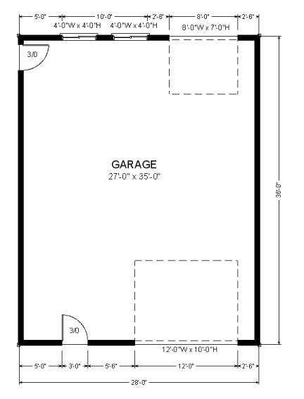 432x567 Garage Plans