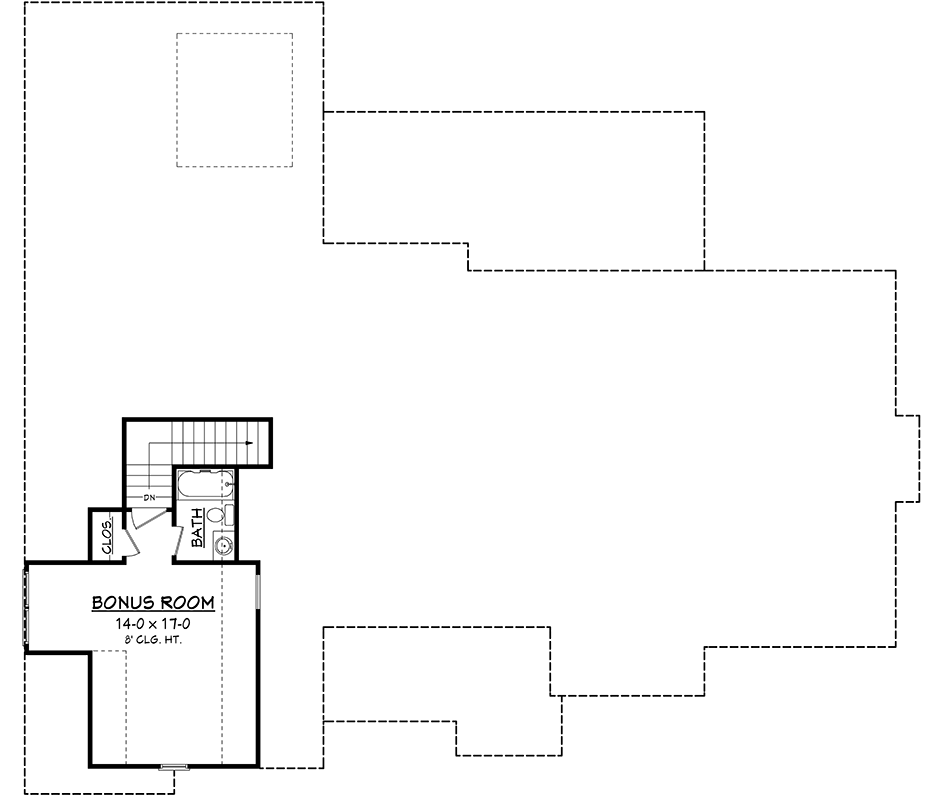 940x800 Open Concept Bed Craftsman Home Plan With Bonus Over Garage