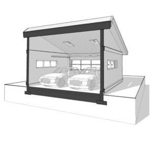 300x300 Saltbox Detached Two Car Garage Is Ready To Download Here