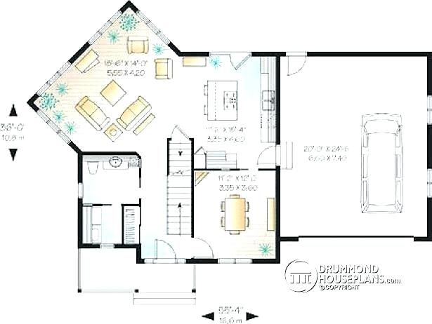615x462 Bedroom Bath Car Garage Floor Plans Attached Garage Plan