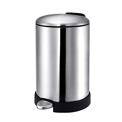 425x425 trash can stainless steel round rubbish storage box pedal type