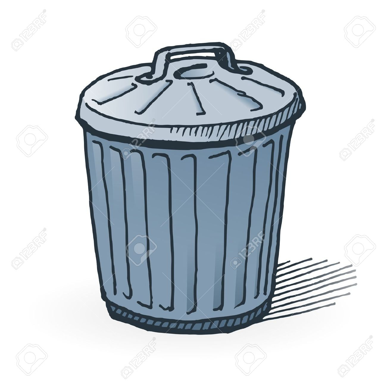 1300x1300 Beautiful Garbage Trash Bin With Recycle Symbol Png Clip Art