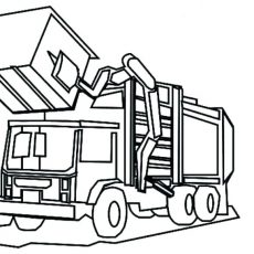 230x230 Fantastical Garbage Truck Coloring