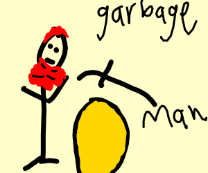 300x250 Garbageman Drawing