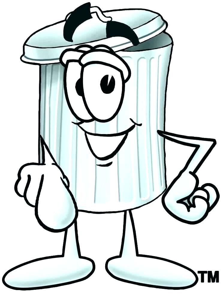 744x988 Cute Garbage Can