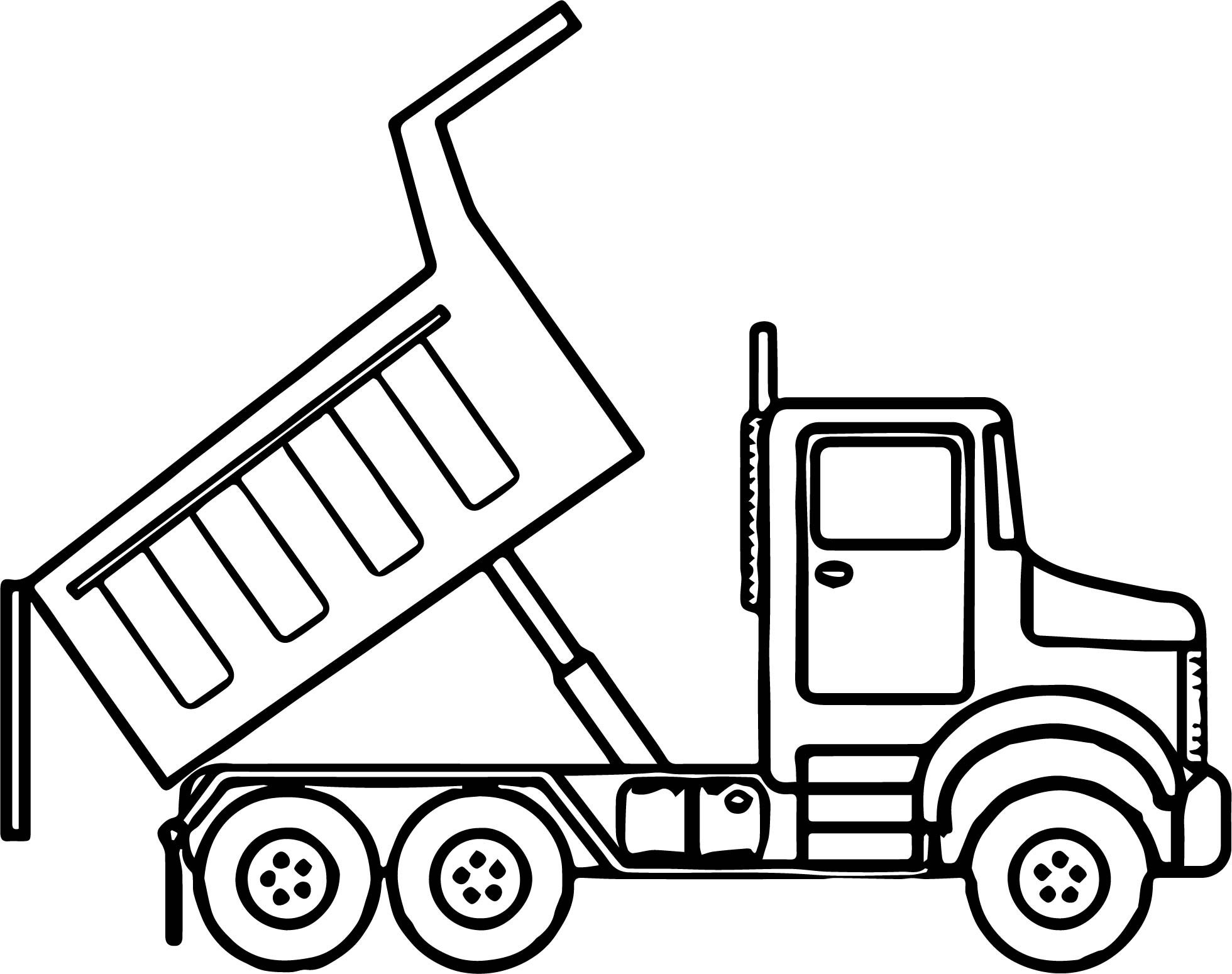 1960x1550 Drawing Garbage Truck Coloring Page