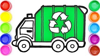 320x180 Drawing Garbage Truck For Kid Videos