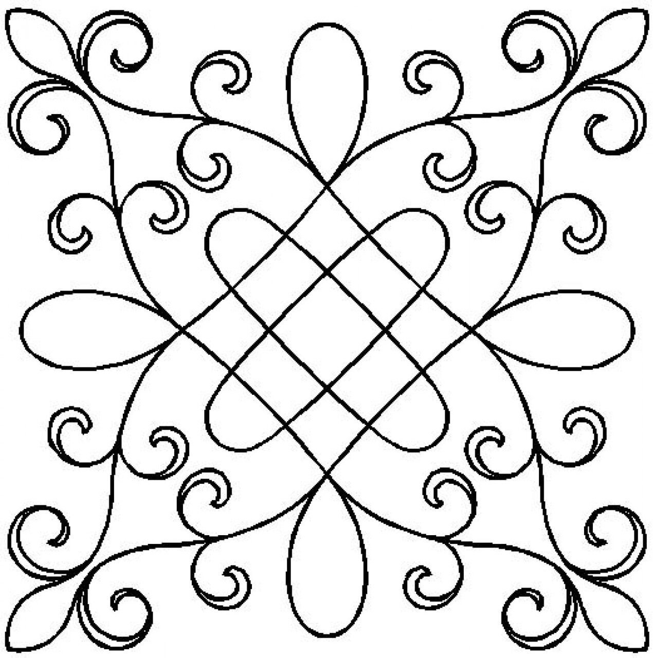 1270x1280 Garden Gate Block Stencil