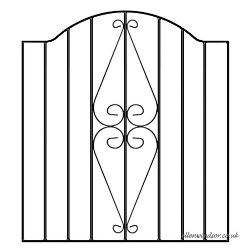 500x500 Henley Scroll Garden Gate Opening X High Hesc Fstb