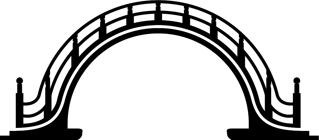 1051x463 Japanese Garden Clipart Drawing