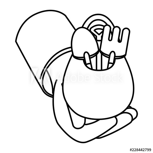 500x500 Gardening Tools In Bag Isolated Icon