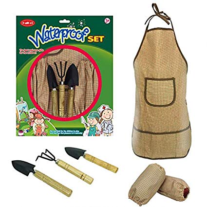 425x425 Hamkaw Kids Gardening Tools And Waterproof Art Apron