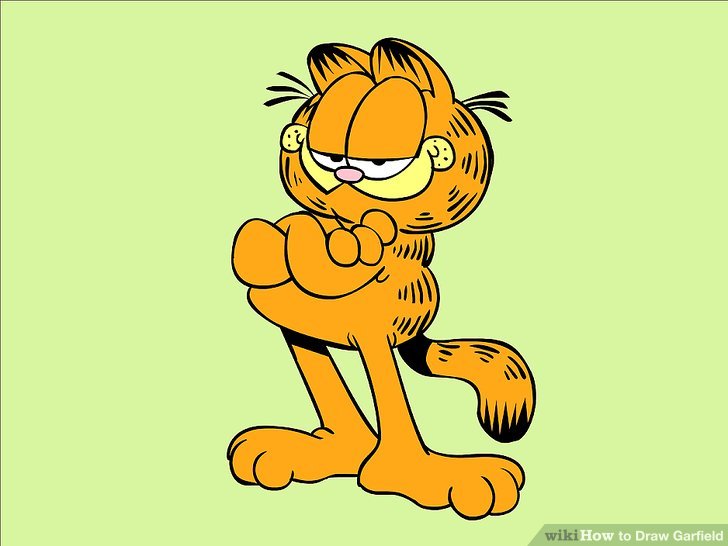 728x546 How To Draw Garfield