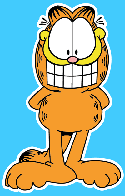 400x628 how to draw garfield from the garfield show with easy step