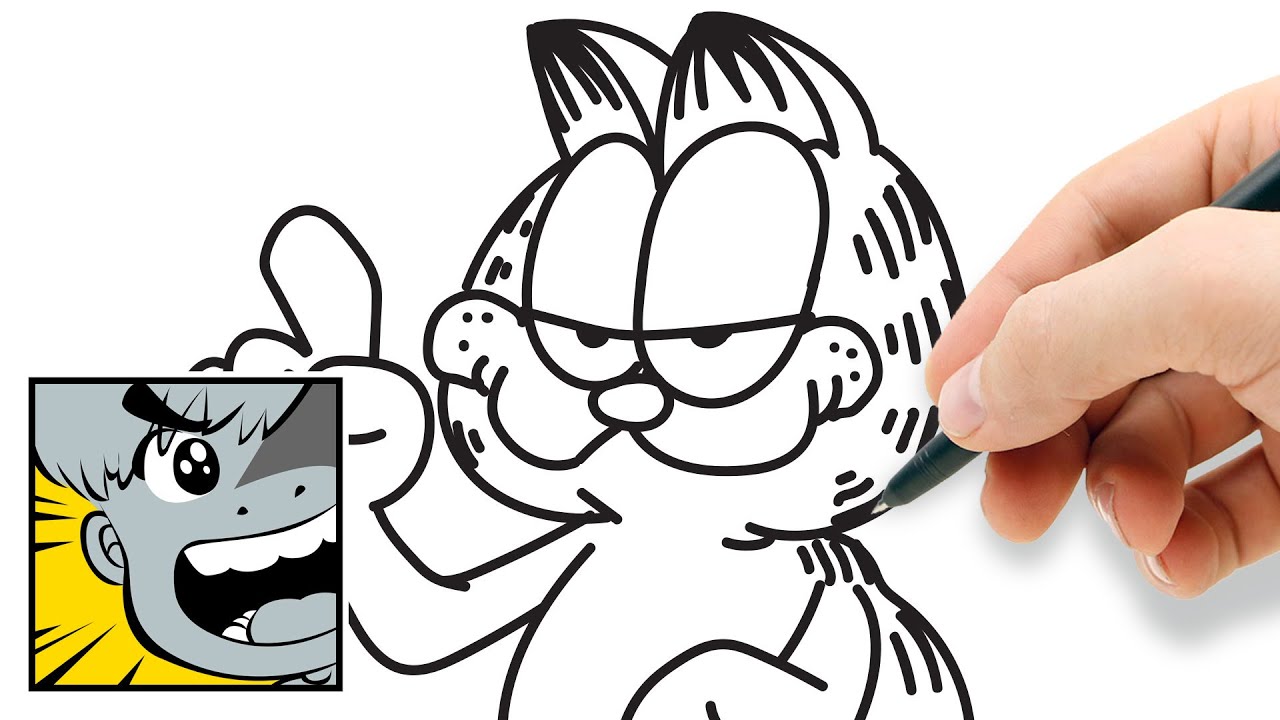 1280x720 How To Draw Garfield