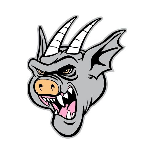 500x500 Gargoyle Quarter C Clip Art