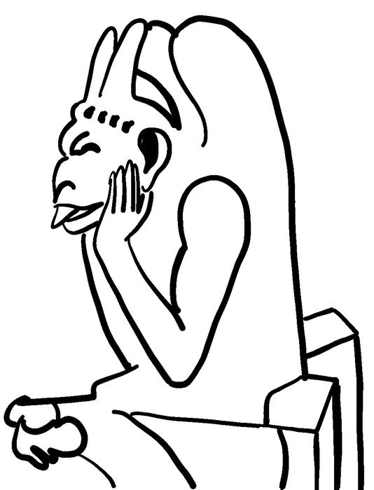 534x700 gargoyle vinyl decal hbarsci