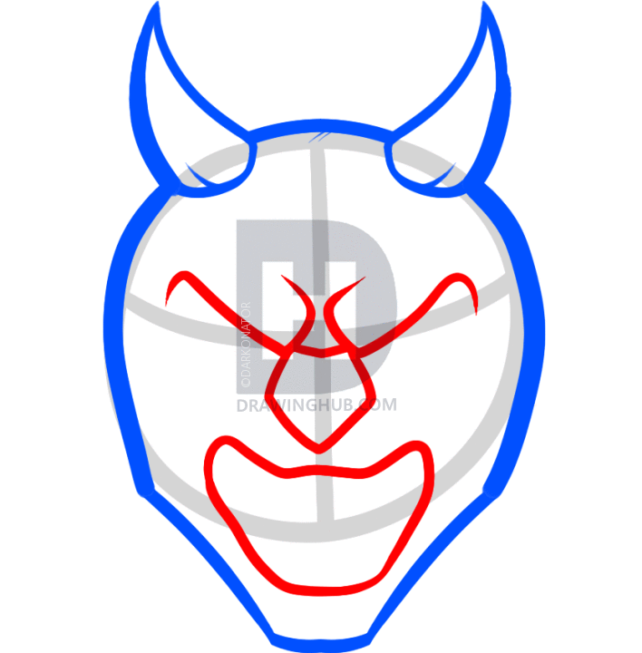 708x720 How To Draw A Gargoyle Face, Step