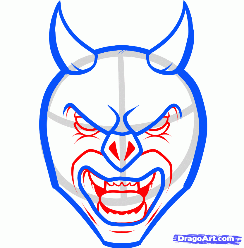 834x848 How To Draw A Gargoyle Face, Step