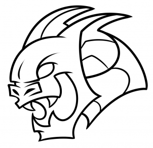 302x292 Drawing A Gargoyle Face, Step