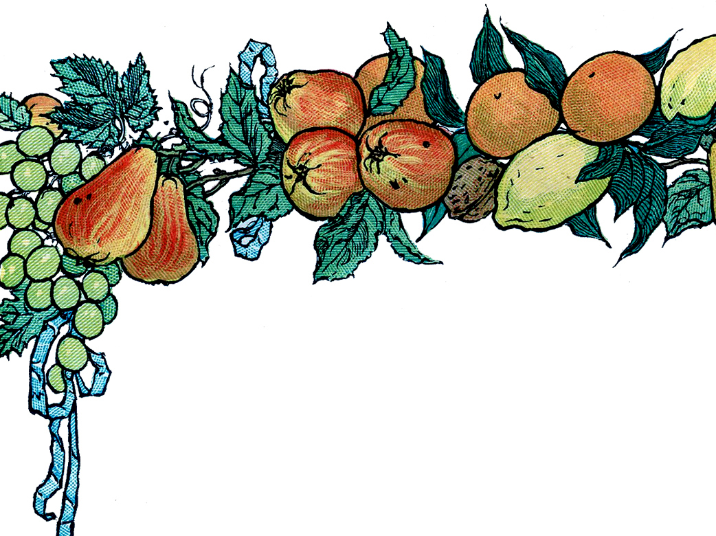 1042x780 Free Vintage Fruit Garland Image!