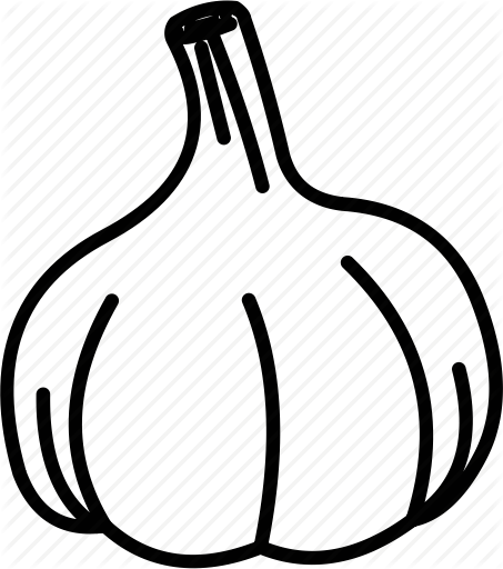 453x512 garlic vector outline huge freebie! download for powerpoint