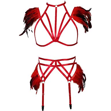 385x385 feather epaulettes shoulder wings burning man body
