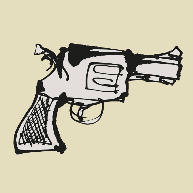 770x770 Pistol Drawing