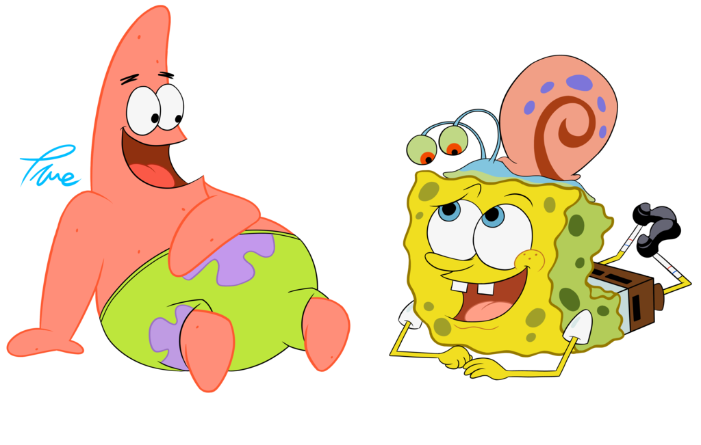 1024x651 Collection Of Free Spongebob Drawing Gary Download On Ui Ex