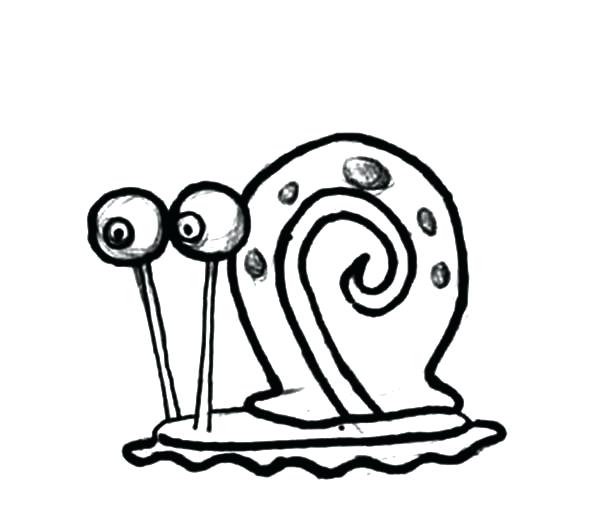 Gary The Snail Drawing | Free download on ClipArtMag