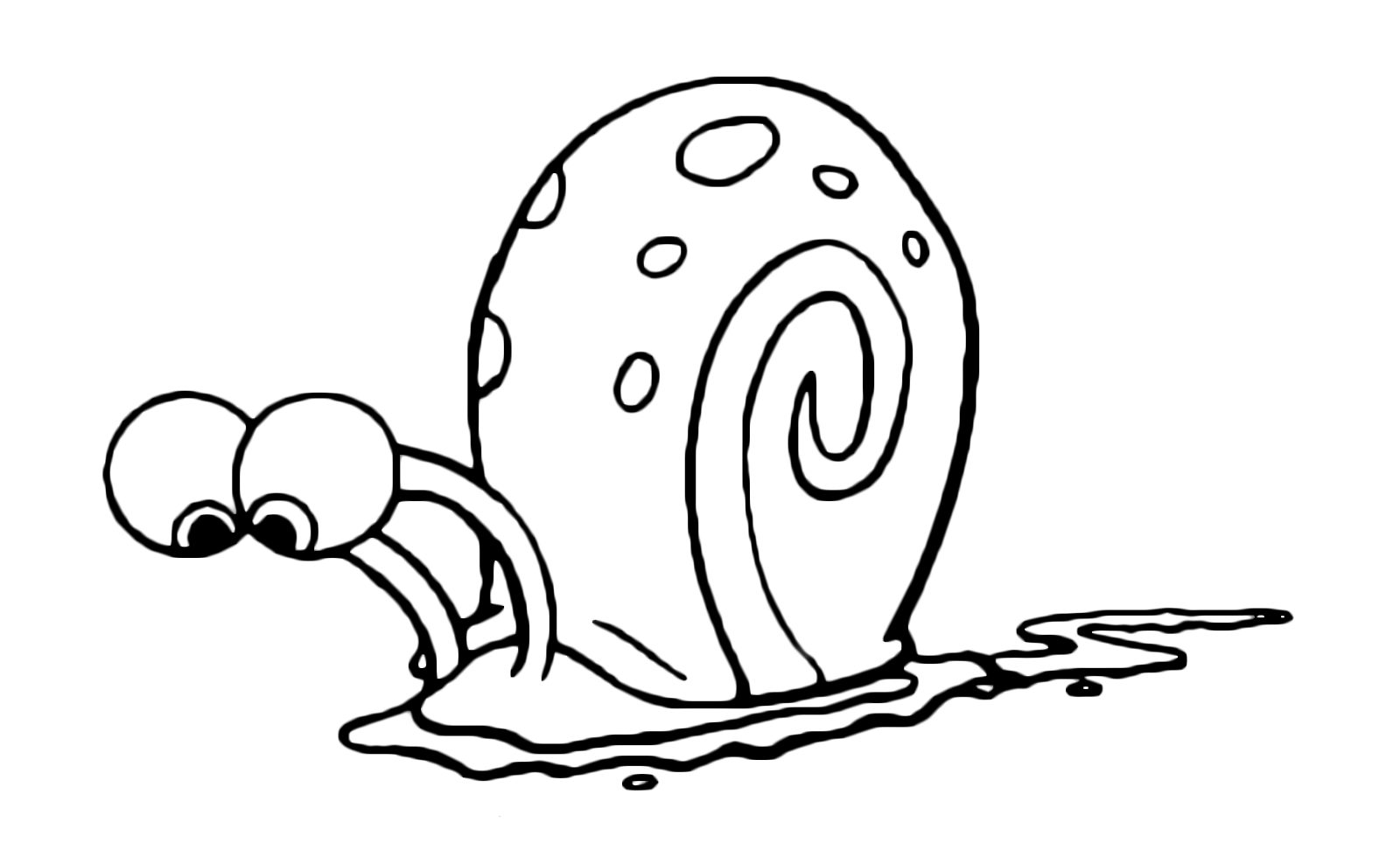 1600x988 awesome spongebob gary the snail looks at the ground puzzled