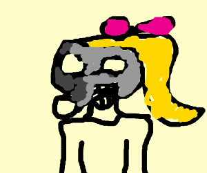 300x250 Little Girl With A Gas Mask