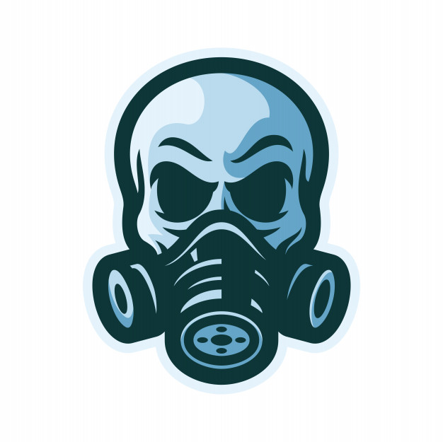 626x625 Skull With Gas Mask Mascot Logo Vector Illustration Vector