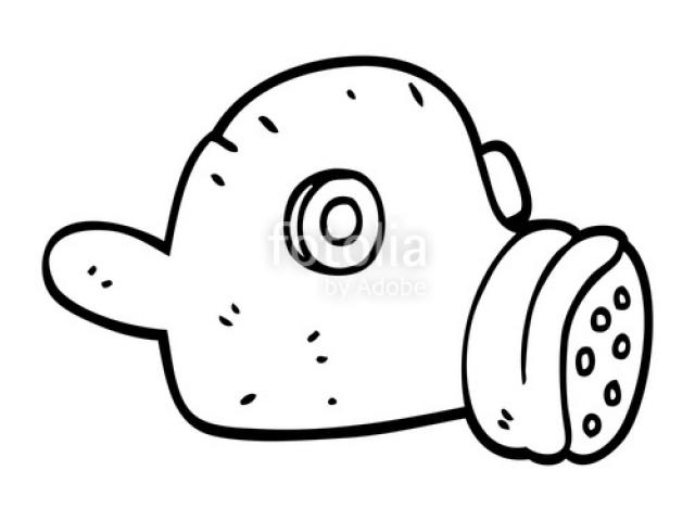 640x480 Free Drawn Gas Mask, Download Free Clip Art