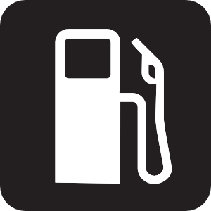 300x300 Gas Station Black Clip Art