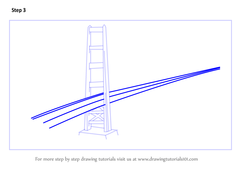844x598 Learn How To Draw The Golden Gate Bridge
