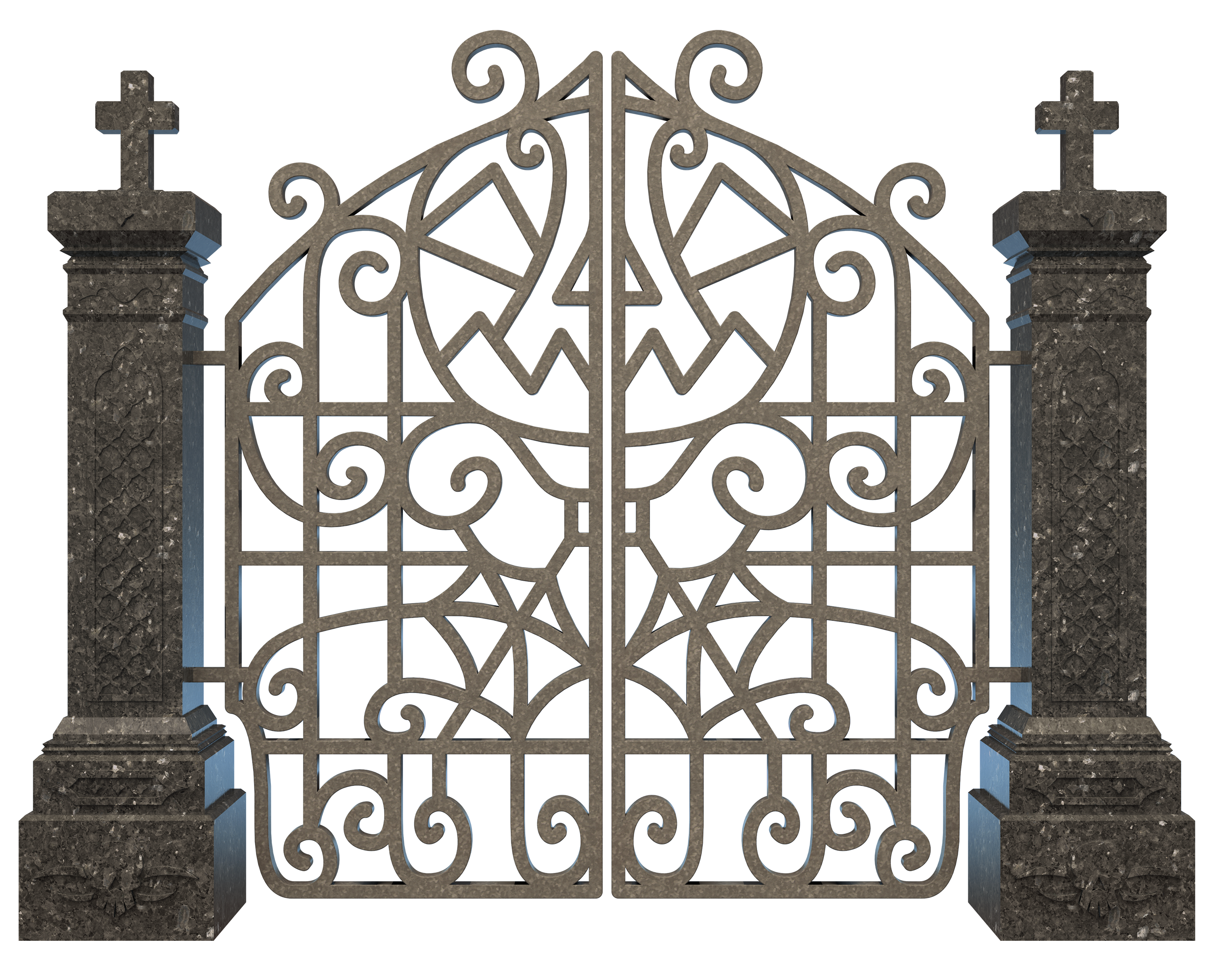 3000x2428 Collection Of Free Graveyard Drawing Gate Download On Ui Ex