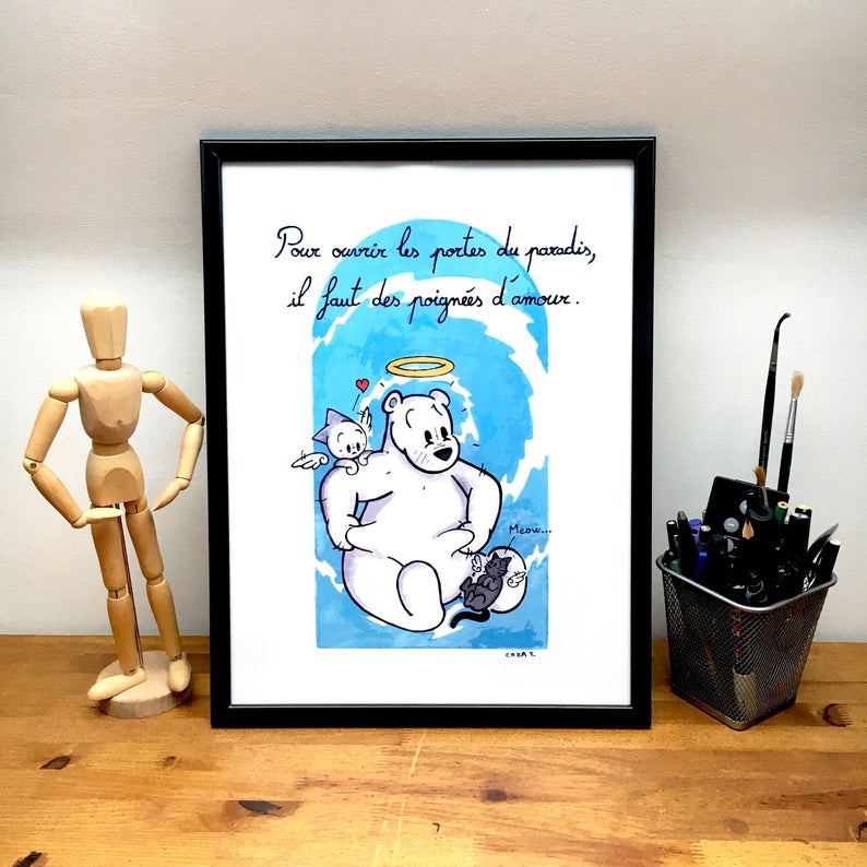 794x794 Poster Illustration Gates Of Paradise