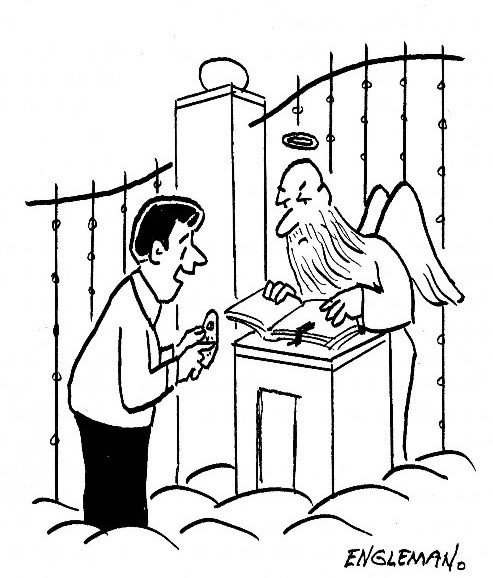 493x578 Cartoons Heaven Help Us! The Saturday Evening Post